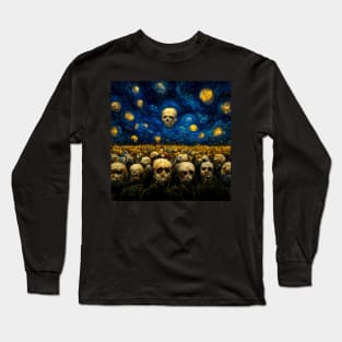 VAN GOGH STARRY STARRY SKULL Long Sleeve T-Shirt